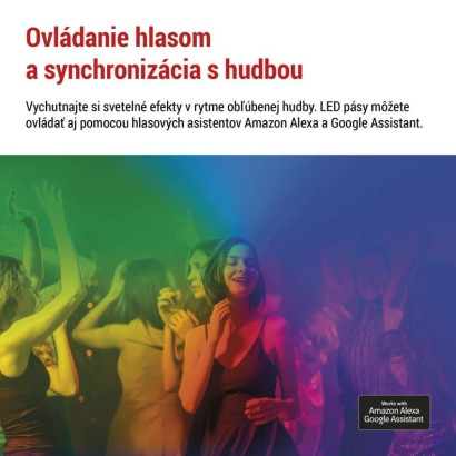 GoSmart LED pásik WiFi 2m, 11W, 750lm, RGB/CCT