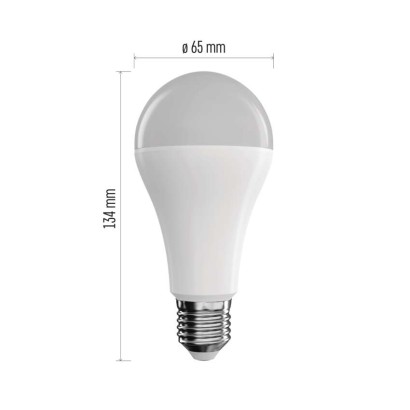 Chytrá LED žárovka GoSmart A65 / E27 / 14 W (94 W) / 1 400 lm / RGB / stmívatelná / WiFi