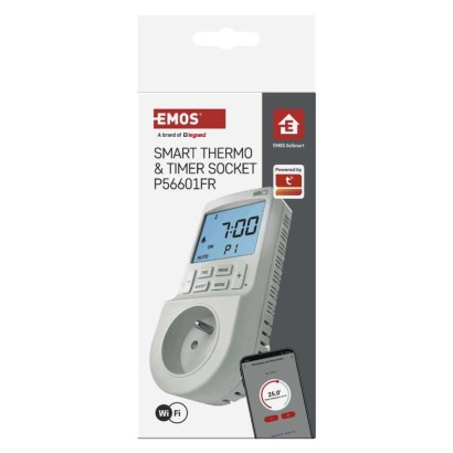 GoSmart Termostat gniazdkowy z funkcją timera cyfrowego 2w1 z WiFi