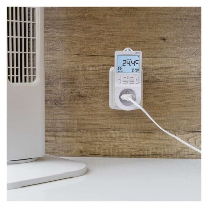 GoSmart Termostat gniazdkowy z funkcją timera cyfrowego 2w1 z WiFi