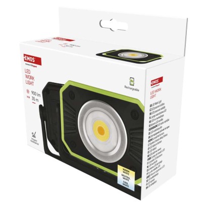 COB LED nabíjecí pracovní reflektor P4542, 900 lm, 4400 mAh