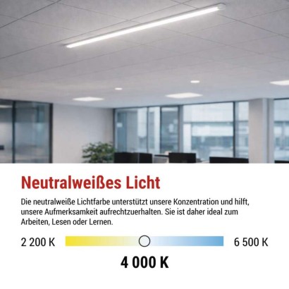 LED-Langfeldleuchte MINO 20W, neutralweiß