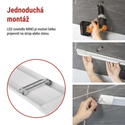 LED lineárne svietidlo MINO 50W, neutrálna biela