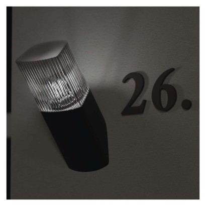 Zahradní nástěnné svítidlo LANA, 10,6 x 8,8 x 28,6 cm, 1 x E27, 25 W