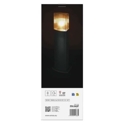 LED aiavalgusti veerg, LANA, 15.3 × 13.3 × 45 cm, 1 × E27, 25 W