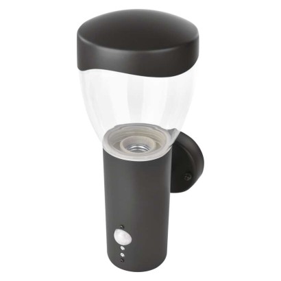 Záhradné nástenné svietidlo ARTEO, senzor súmraku, 16,4 x 12 x 29,5 cm, 1 x E27, 15 W