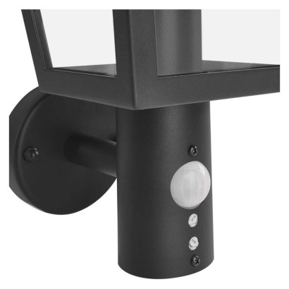 Zahradní nástěnné svítidlo ADENIA, čidlo soumraku, 19,8 x 15 x 29,8 cm, 1 x E27, 15 W