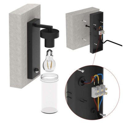 LED aiavalgusti, PIR ZALA, 12,8 × 8 × 28 cm, 1 × E27, 15 W