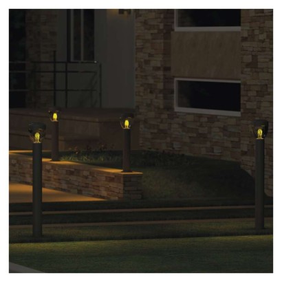 Záhradné stĺpikové svietidlo ARTEO, 12 x 12 x 80 cm, 1 x E27, 15 W