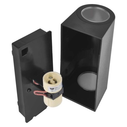 Záhradné nástenné svietidlo OCULUS, 8,8 x 6,7 x 15,3 cm, 2 x GU10, 2× 7W