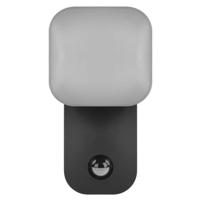 LED zahradní nástěnné svítidlo NIKA, čidlo soumraku, 12 x 12 x 20 cm, 12,8 W, teplá bílá