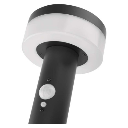 LED záhradné solárne stĺpikové svietidlo TERION, senzor súmraku, 12,5 x 12,5 x 80 cm