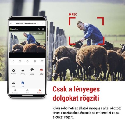 GoSmart 4G/LTE kültéri forgatható kamera IP-6000 OWL, szürke