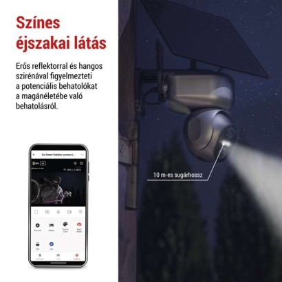 GoSmart 4G/LTE kültéri forgatható kamera IP-6000 OWL, szürke
