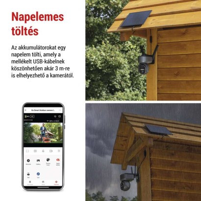 GoSmart 4G/LTE kültéri forgatható kamera IP-6000 OWL, szürke