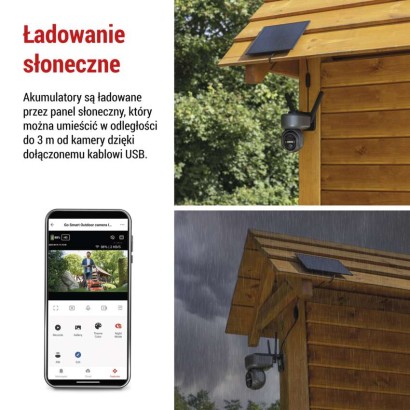 GoSmart Kamera zewnętrzna obrotowa IP-6000 OWL z 4G/LTE, szary