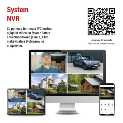 GoSmart Kamera zewnętrzna obrotowa IP-6000 OWL z 4G/LTE, szary