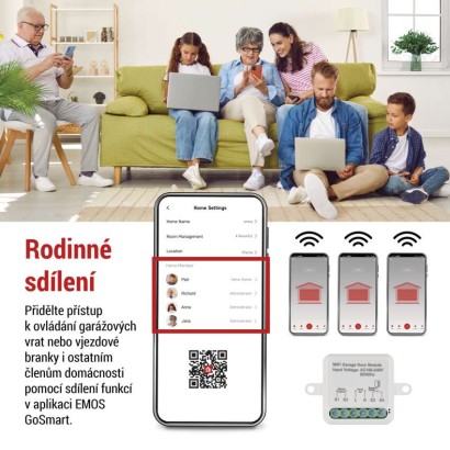 GoSmart modul pro ovládání garážových vrat IP-2131SW, WiFi