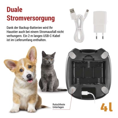 GoSmart Futterspender Pet Care, 4 l, schwarz, Wi-Fi