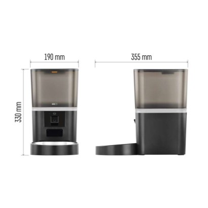 GoSmart barotājs ar kameru Pet Care, 6 l, melns, Wi-Fi