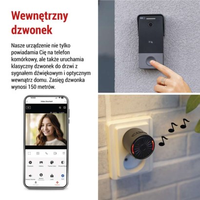GoSmart Dzwonek wideo IP-20PoE 