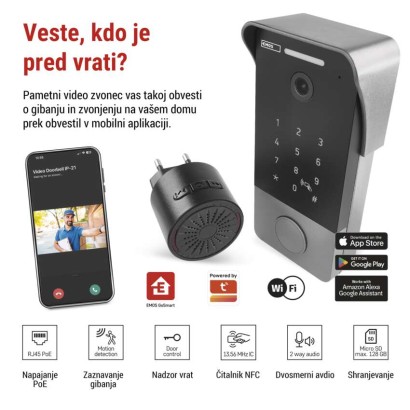 GoSmart video zvonec IP-21PoE