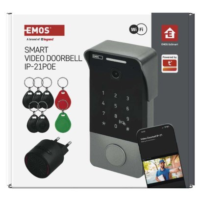 GoSmart video durvju zvans IP-21PoE