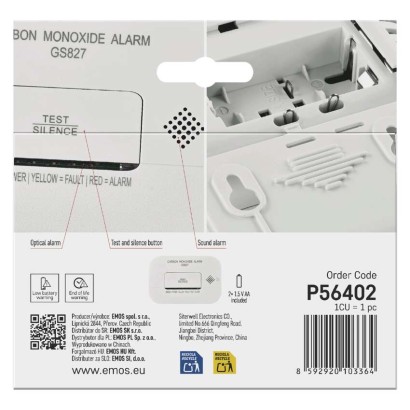 EMOS Szén-monoxid érzékelő GS827