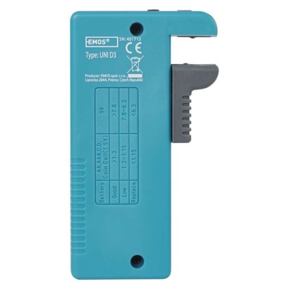 Uniwersalny tester baterii z wyświetlaczem