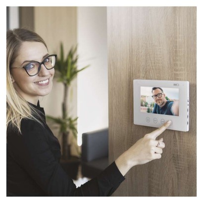 EMOS Videó kaputelefon WiFi szett EM-101WIFI, fehér