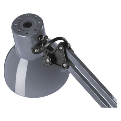Lampa biurkowa E27 LUCAS 48 cm ciemno szary