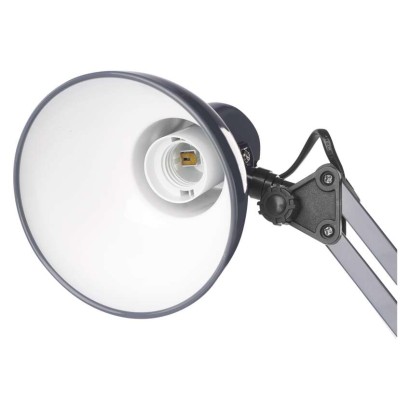 Lampa biurkowa E27 LUCAS 48 cm ciemno szary