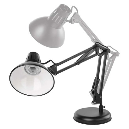 Stolní lampa DUSTIN na žárovku E27, černá