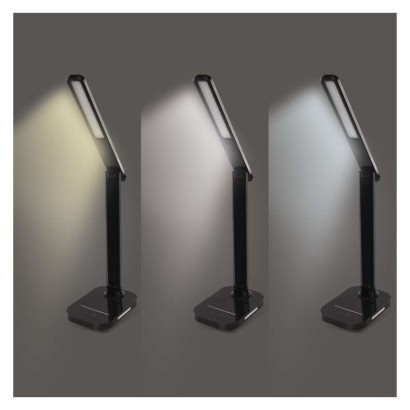 LED stolná lampa CARSON, čierna