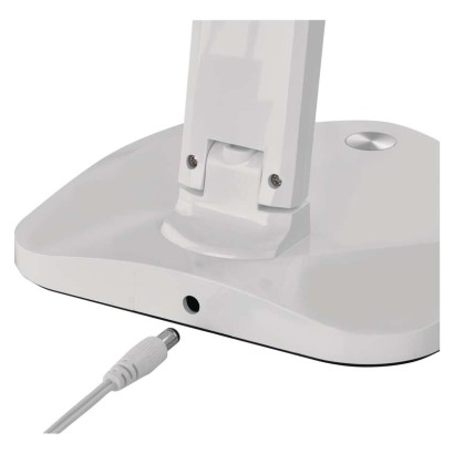 LED stolná lampa CHASE, biela