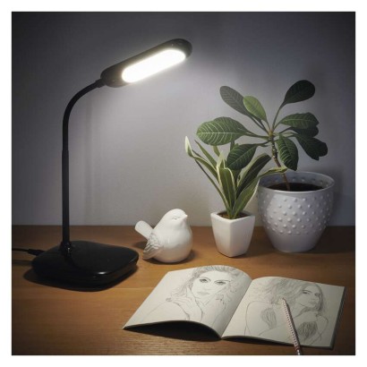 LED galda lampa LILY, melna