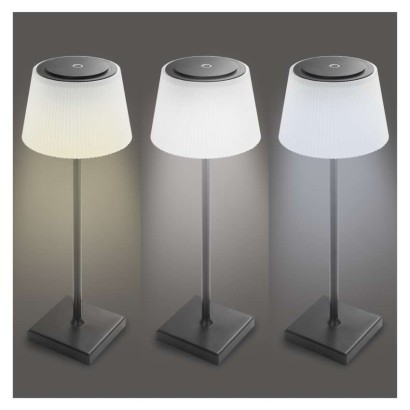 LED galda lampa KATIE, uzlādējama, melna