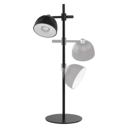 LED stolná lampa SOPHIE, dobíjacia, čierna