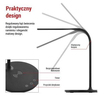 Lampa biurkowa LED OSCAR czarna