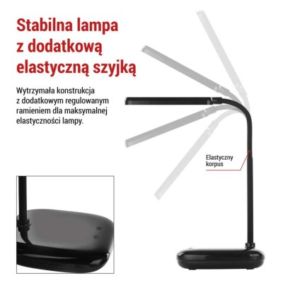 Lampa biurkowa LED MOLLY czarna