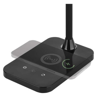 LED stolná lampa KYLE, čierna