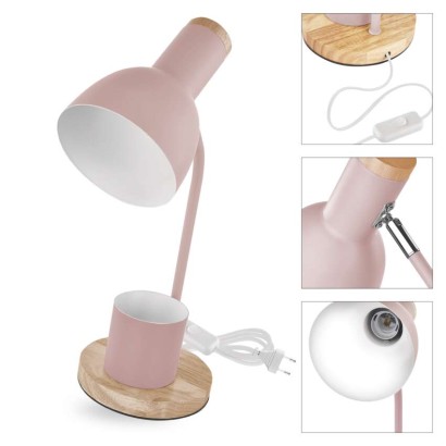 EMOS Poppy asztali lámpa E27 IP20, pink