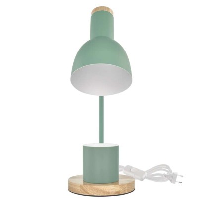 Lampa biurkowa POPPY na żarówkę E27, zielona