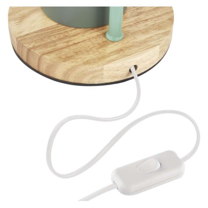 Lampa biurkowa POPPY na żarówkę E27, zielona