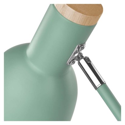 Lampa biurkowa POPPY na żarówkę E27, zielona