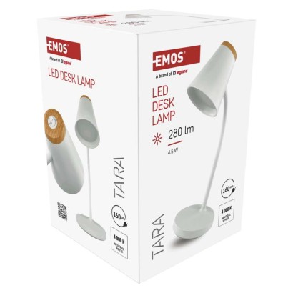 LED stolná lampa TARA, biela