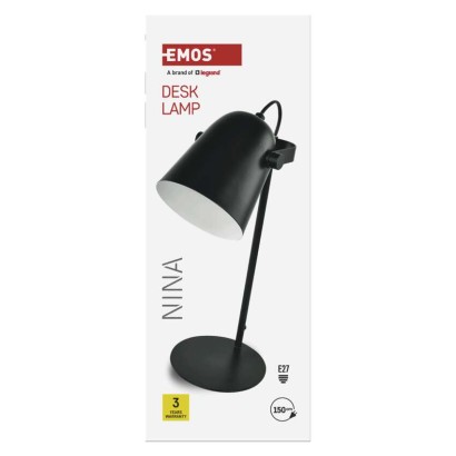 Stolná lampa NINA, čierna