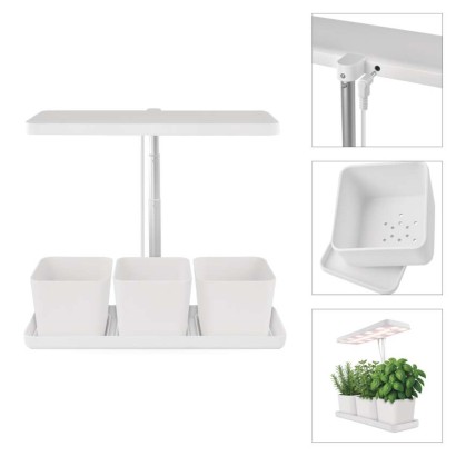 Pflanzenlampe LED Vollspektrum, 30 LEDs, für Innenräume, mit Zeitschaltuhr, dimmbar