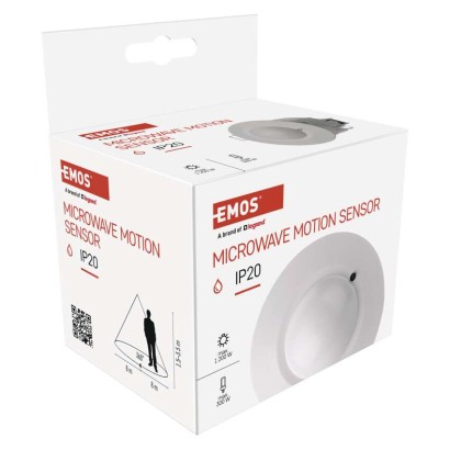 Bewegungsmelder (MW-Sensor) IP20 1200W Weiss