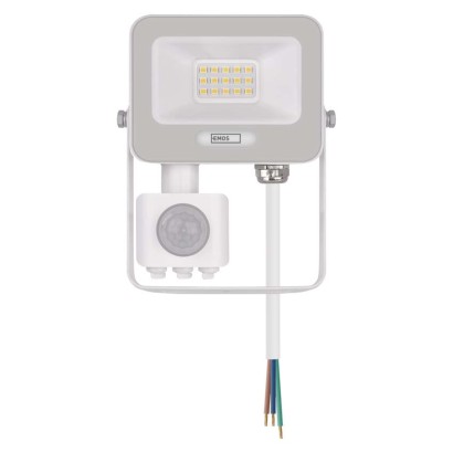 LED reflektor GLARO s pohybovým čidlem, 10 W, bílý, IP54, 1000 lm, neutrální bílá